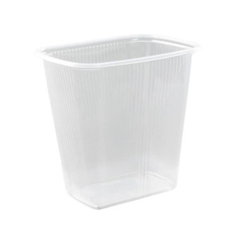 Одноразовый пластиковый контейнер Юпласт для салатов 500 мл прозрачный (1000 штук в упаковке)