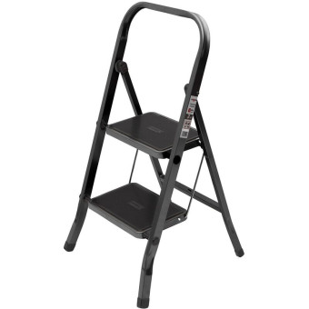 Стремянка стальная Zalger Jet Black 2 ступени (9910-2)