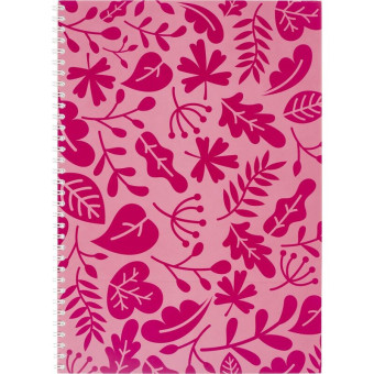 Тетрадь общая Attache А4 60 листов в клетку на гребене (обложка красная, ВД-лак, 40 штук в упаковке)