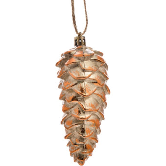 Елочная игрушка Magic Time Золотистая шишечка полистирол (высота 11.5 см)