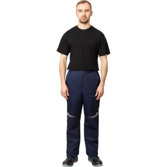 Брюки рабочие летние мужские л23-БР с СОП синие/васильковые (размер  48-50, рост 194-200)