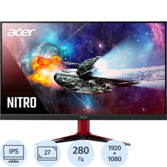 Монитор 27'' Acer Nitro VG271Zbmiipx чёрный (UM.HV1CD.Z01)