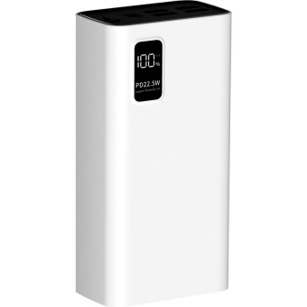 Внешний аккумулятор (power bank) Pero PB07 30000 мАч белый (4673759570115)