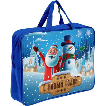 Новогодний сладкий подарок Дед мороз и снеговик 1000 г