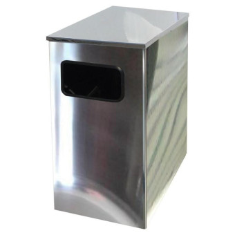 Урна Квадро-21 сталь 80 л (35x67 см)