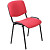 Стул офисный Easy Chair ИЗО/ISO красный ткань металл чёрный (550721)