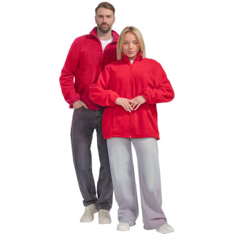 Толстовка флисовая красная размер L (48-50)