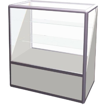 Прилавок LW III-5092 SS со стеклом (белый/прозрачный, 920х500х950 мм)