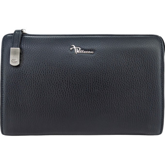 Портмоне мужское Pellecon из натуральной кожи чёрного цвета  (102-33423-1)