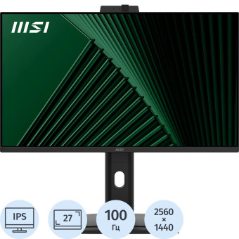 Монитор 27" MSI MP275QPDG чёрный (9S6-3PC8CM-005)