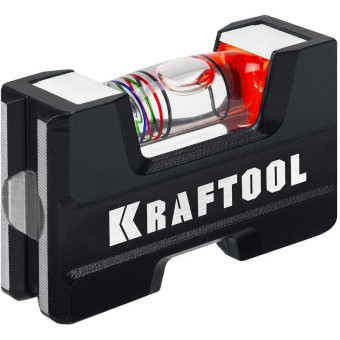 Уровень пузырьковый Kraftool A-rate control 1 глазок 76 мм магнитный фрезерованный (34787)