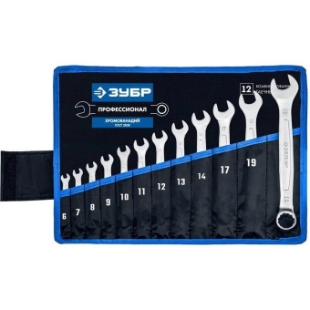 Набор ключей комбинированных Зубр 6-22 мм 12 предметов (27087-Н12_z01)