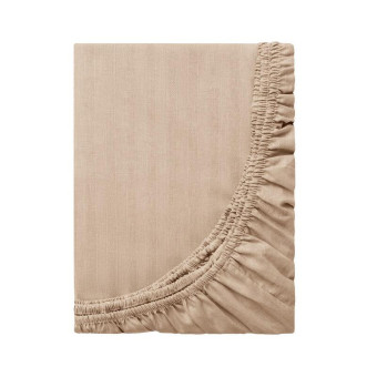 Простыня на резинке Волшебная ночь Coffee cream 140x200 см поплин 105  г/кв.м разноцветная
