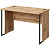 Стол прямой Easy to lead K-Loft 241S010 (дуб натуральный/чёрный  1180х670х752 мм)