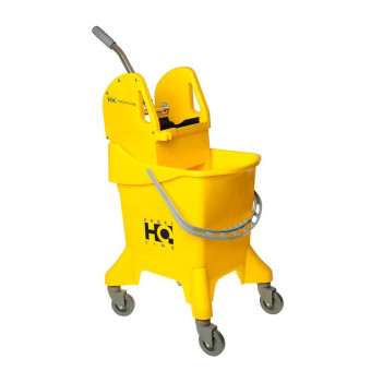 Тележка уборочная HQ Profiline 1-ведерная 31 л желтая