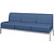 Модуль диван прямой Basis трехместный синий (экокожа)