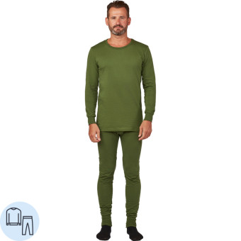 Белье нательное мужское летнее трикотажное хлопок оливковое (размер  64-66, рост 170-176)