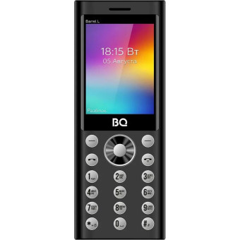Мобильный телефон BQ 2458 Barrel L черный/серебристый (86201925)