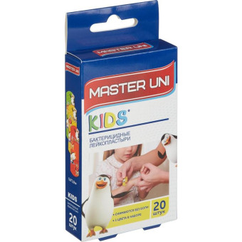 Набор пластырей Master Uni Детский (20 штук в упаковке)