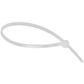 Хомут (стяжка) пластиковый Вихрь 150x2.5 мм белый 100 штук