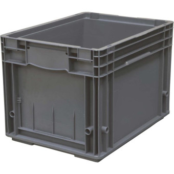 Ящик (лоток) KLT универсальный полипропиленовый 396х297х280 мм серый