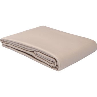 Простыня на резинке Tkano Essential 180х200х30 см сатиновая бежевая (TK24-FS0013)