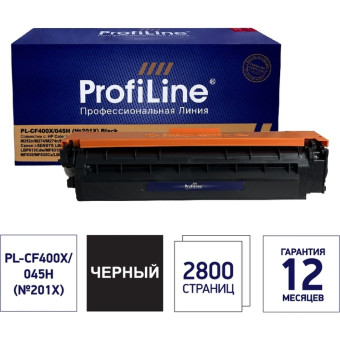 Картридж лазерный Profiline PL_CF400X/045H_BK для HP черный совместимый повышенной емкости