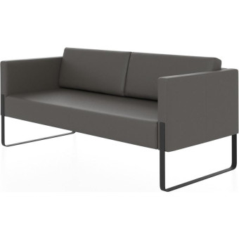 Диван трехместный Тренд Euroline 995 серый (искусственная кожа)