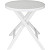 Стол пластиковый круглый Domfy Garden Table белый (700х700х720 мм)