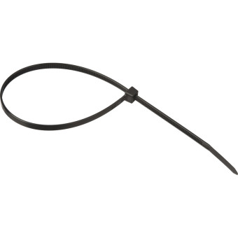 Хомут (стяжка) пластиковый TOPFORT 300х4.8 мм чёрный 100 штук