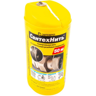 Нить для герметизации резьбы Сантехкреп СантехНить 50 м (СТН50)
