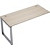 Стол приставной Avance 6МБК-О.6167 (шамони светлый/алюминий матовый,  1000х600х750 мм)