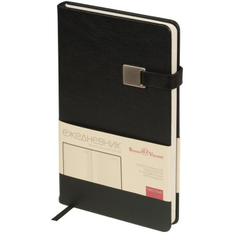 Ежедневник недатированный Bruno Visconti Premier искусственная кожа А5 136 листов черный