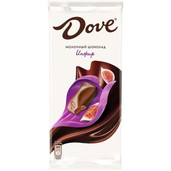 Шоколад Dove молочный с инжиром 90 г