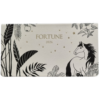 Еженедельник датированный 2026 год InFolio Fortune искусственная кожа А6   64 листа (золотистый обрез), I1838emb/white