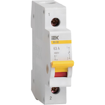 Выключатель автоматический IEK MNV10-1-063 1П 63А (33431)