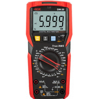 Мультиметр RGK DM-20 цифровой с поверкой