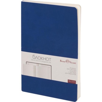 Блокнот Bruno Visconti Megapolis Flex A5 100 листов синий без линовки на сшивке (140х210 мм)