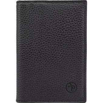 Обложка для паспорта и автодокументов Pellecon натуральная кожа чёрная