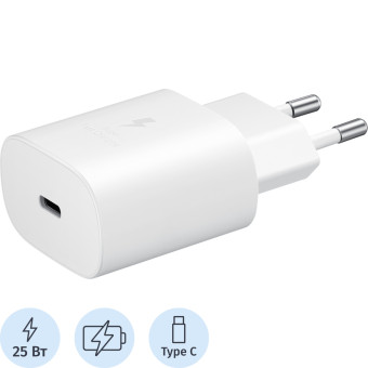 Сетевое зарядное устройство Samsung EP-TA800 25 Вт (EP-TA800NWEGRU) Сетевое зарядное устройство Samsung EP-TA800 25 Вт (EP-TA800NWEGRU)