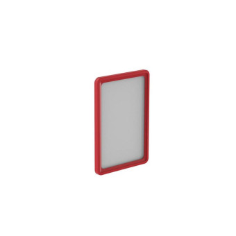 Рамка для ценникодержателей пластиковая А4 красная (10 штук в упаковке, артикул производителя 102004-06)