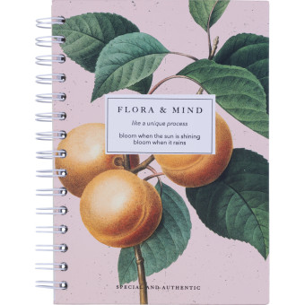 Тетрадь общая Be Smart Flora А5 120 листов в точку на спирали (обложка с рисунком, матовая ламинация, тиснение фольгой)