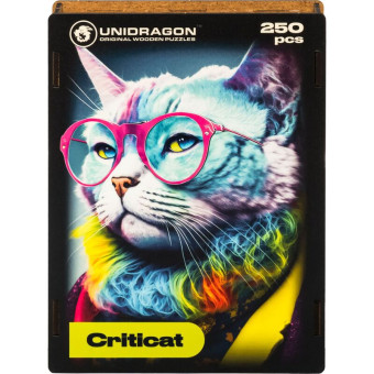 Пазл деревянный Unidragon Pop-Art GlowUp Критикэт 250 элементов