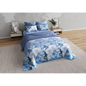 Постельное белье Lovely textile Одуванчики (2-спальное с европростыней,  перкаль)