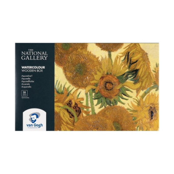 Краски акварельные Royal Talens Van Gogh National Gallery 24 кюветы + 2 кисти