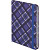 Ежедневник недатированный Attache Tartan 7БЦ Soft Touch А5 128 листов синий с фиксирующей резинкой