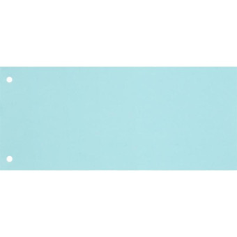 Разделитель листов Комус картонный 100 листов голубой (105x240 мм)