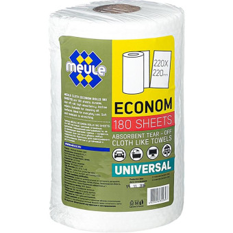 Салфетки хозяйственные в рулоне Meule Econom Rolls вискоза 22x22 см 40 г/кв.м 180 листов