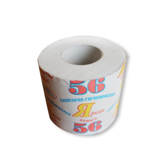 Бумага туалетная №56 1-слойная серая (40 рулонов в упаковке)