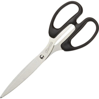 Ножницы Комус 210 мм с пластиковыми симметричными ручками черного цвета
